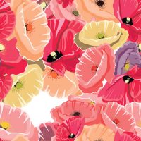 round-poppies-seamless-pattern